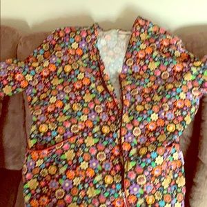 Flower Scrub top Jacket